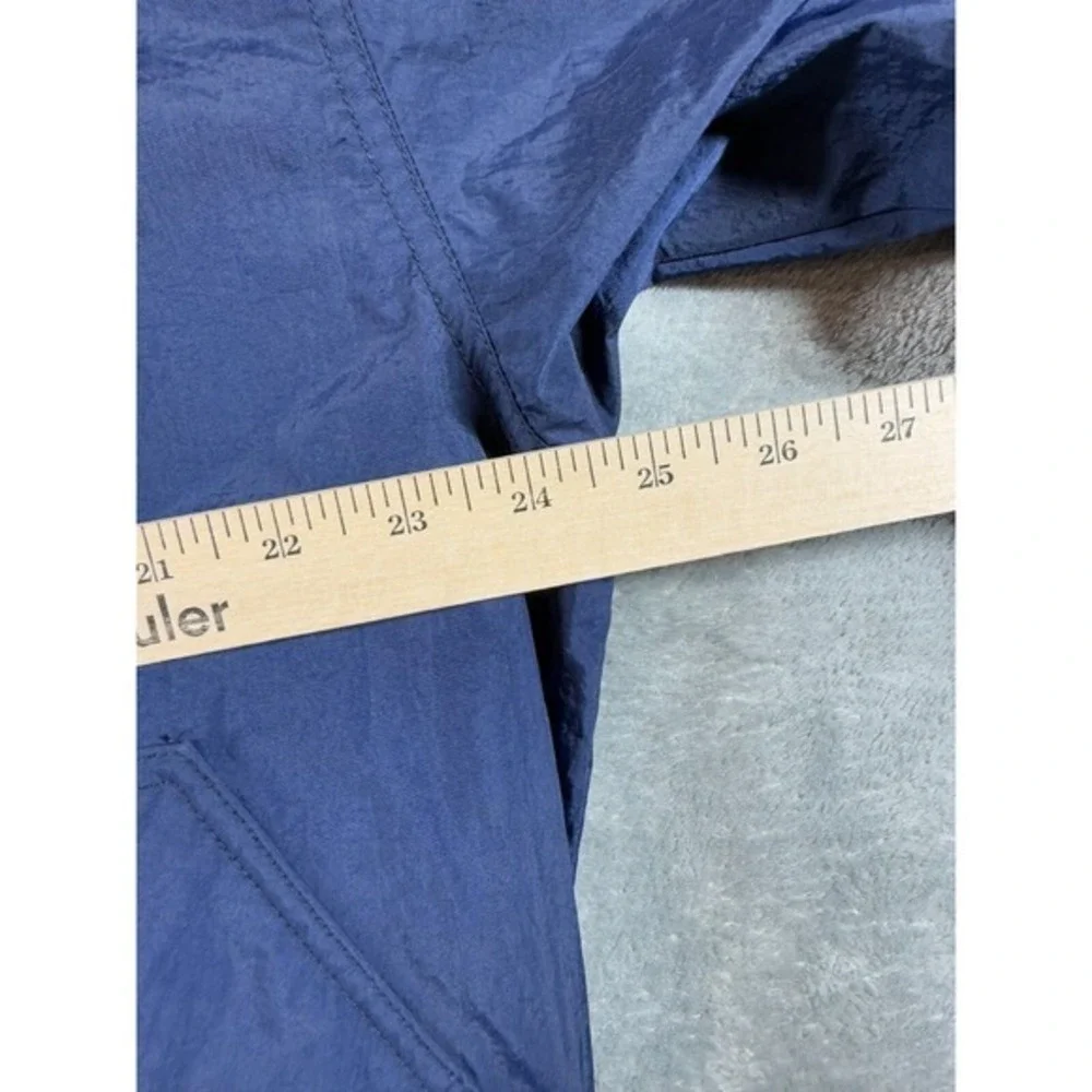 Vintage 1990s Nike L Navy Blue Pullover Nylon Windbreaker Jacket